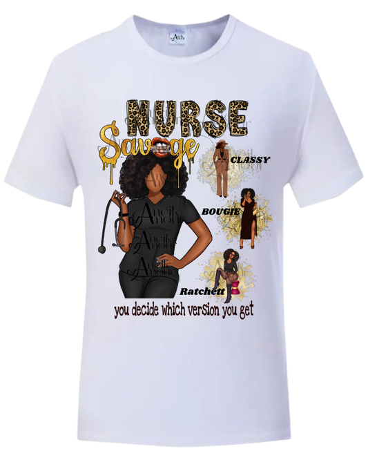 “Nurse Savage” Customized T-Shirt