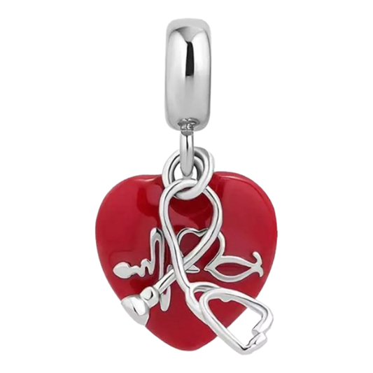 Charms Fit Pandora Bracelet Necklace for Nurses Doctors Healthcare Workers